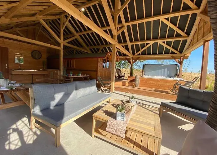 La Clef Decamp Chaignonnieres Roulotte 19pers Jacuzzi 15min Prázdninový dům *