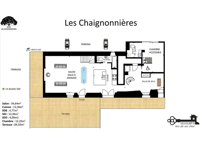 Chaignonnières Roulotte 19pers Jacuzzi 15min *