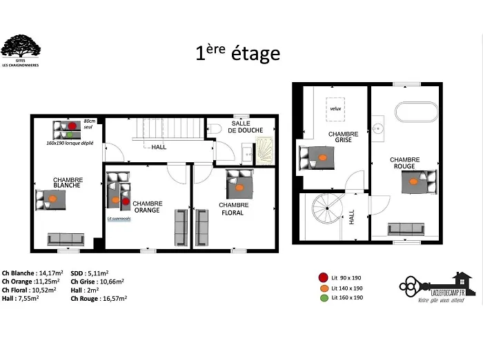 Chaignonnières Roulotte 19pers Jacuzzi 15min